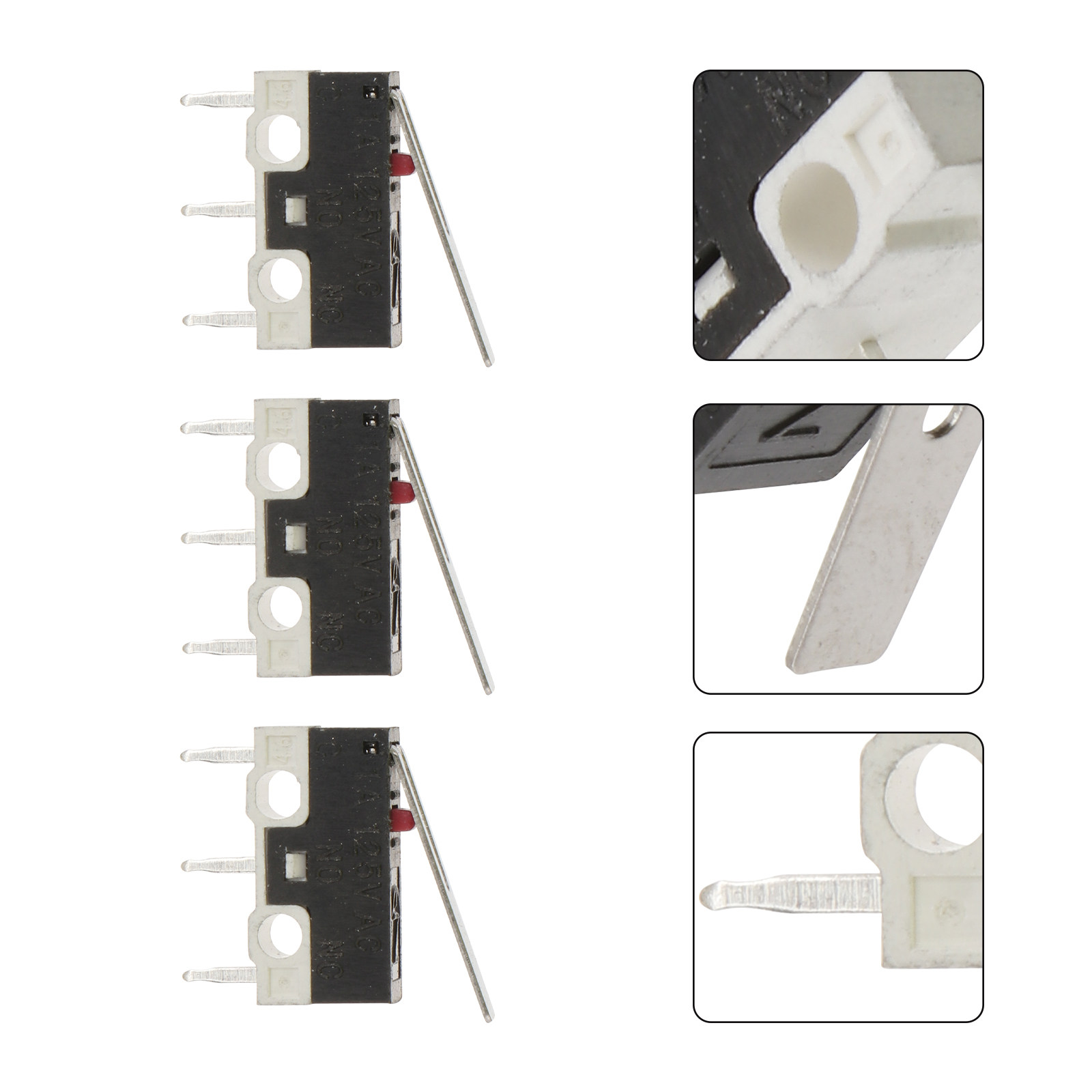 Home Appliances - 5Pcs Micro Limit Switch 3 Long